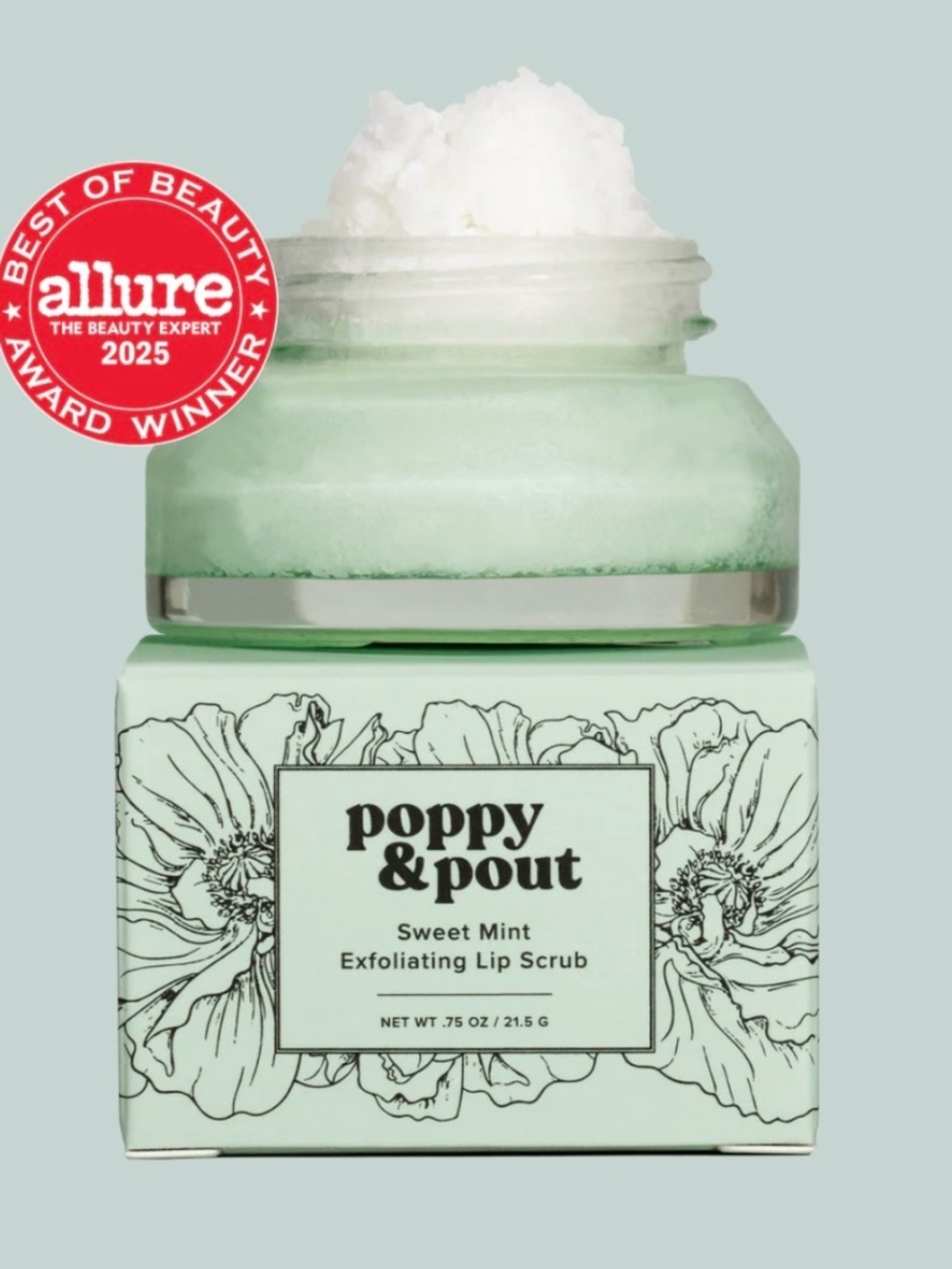 (3/30$) Poppy & Pout Lip Scrub Sweet Mint